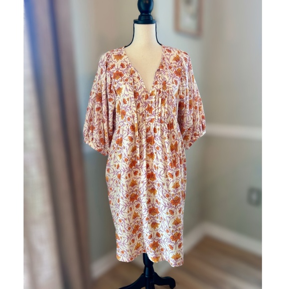 UNIVERSAL THREAD | Floral Popover Elbow Sleeve Dress - Picture 4 of 10